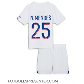 Paris Saint-Germain Nuno Mendes #25 Tredje tröja Barn 2022-23 Kortärmad (+ korta byxor)